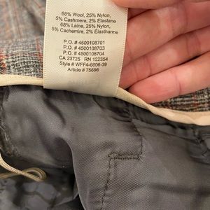 Aritzia- Wilfred cropped high waisted wool pants with tie.